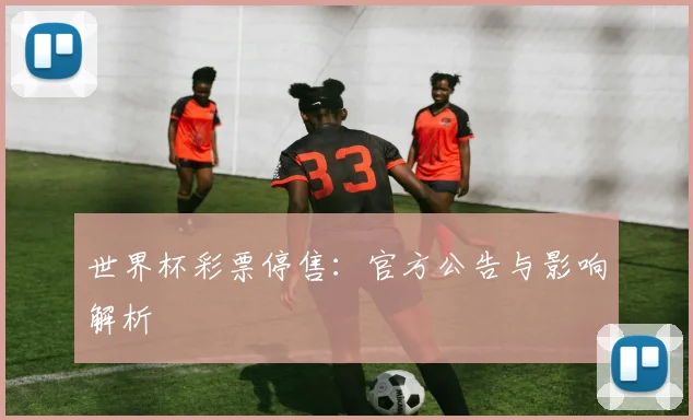 世界杯彩票停售：官方公告与影响解析